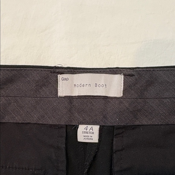 GAP Modern Boot Black Trousers. 4A Stretch - Picture 3 of 13